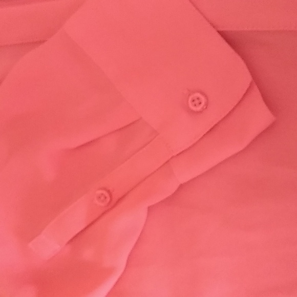 Apt 9 cayenne coral sheer button blouse XLP - Picture 6 of 16